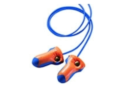 Laser-Trak Corded Earplug MD Orange/Blue